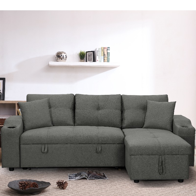 Stof chaise sektionssofa stue sofa med osmannisk